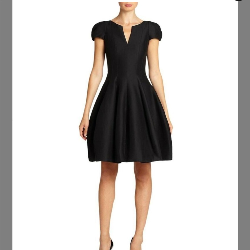 Halston Heritage Black Cocktail Dress.